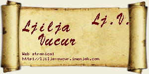 Ljilja Vučur vizit kartica